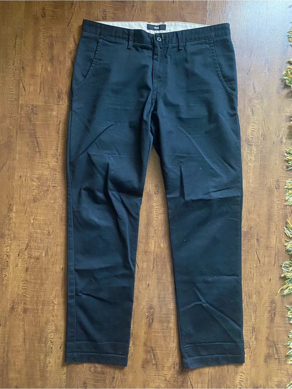 Vans Men's Black Chino Pants